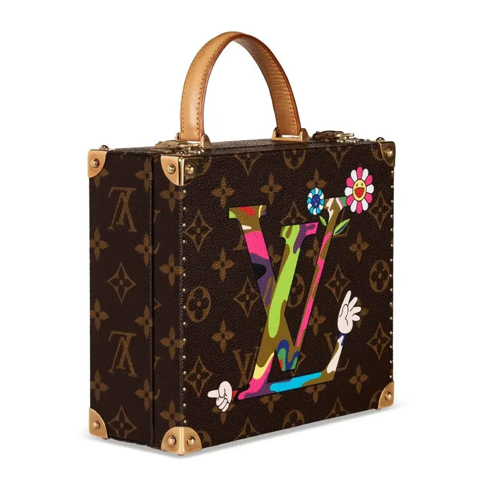 Louis Vuitton Murakami Jewelry Box Trunk MOCA Monogram Superflat Bag LV Hands